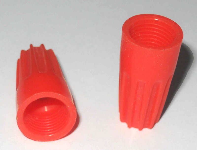 WIRE NUT RED 4 PAK BARREL STYLE WITH SPRING INSERT