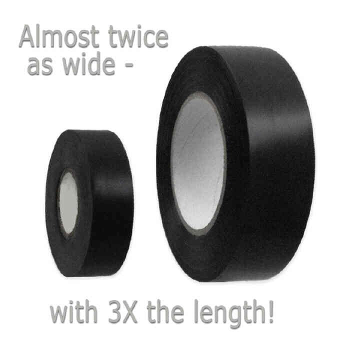 JUMBO VINYL UL LISTED ELECTRICAL TAPE- 1-1/4 WIDE x 140 FEET LONG