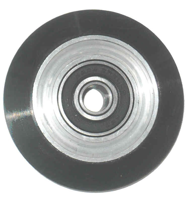 WHEEL, ROLLER GUIDE, OEM REPLACEMENT 3.25, .590 BORE, ELSCO, SOFT POLY