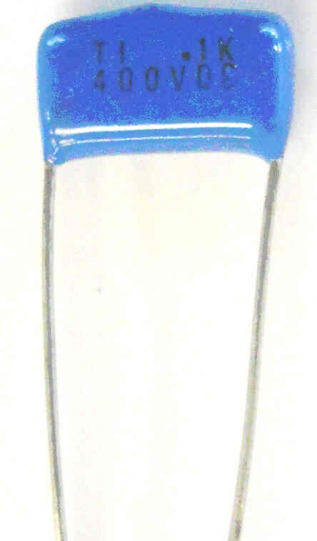 CAPACITOR, BLUE DROP, .1K 400V +/- 10%