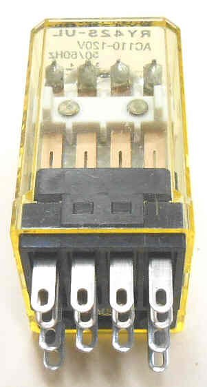 IDEC 4PDT ICE CUBE RELAY, 120 VAC, NEON IDEC # RY42S-UL