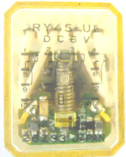 IDEC 4PDT ICE CUBE RELAY, 6 VDC, NEON IDEC # RY4S-UL-6DC