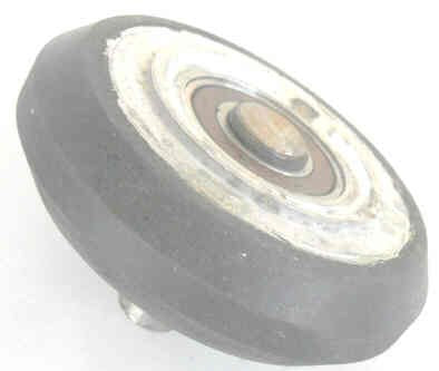 WHEEL, ROLLER GUIDE, 3 3/4 RUBBER TIRED ROLLER, OTIS # 456AK2
