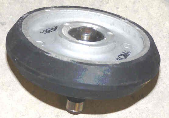 WHEEL, ROLLER GUIDE, 4 7/8 RUBBER TIRED ROLLER, OTIS # 456CM4