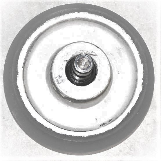 WHEEL, ROLLER GUIDE, 4 7/8 RUBBER TIRED ROLLER, OTIS # 456CM4