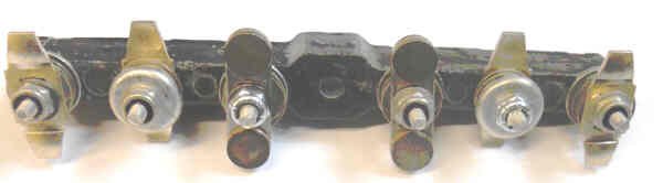 BASE, INSULATOR, SIX CONTACTS COMPLETE AS SHOWN HAUGHTON # 3-19487-01