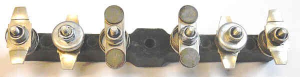 BASE, INSULATOR, SIX CONTACTS COMPLETE AS SHOWN HAUGHTON # 3-19487-01