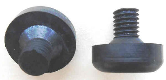 BUMPER, RUBBER, 1 1/8 X 1/4 FACE, 1/2 LONG X 1/2 THREADED STEM