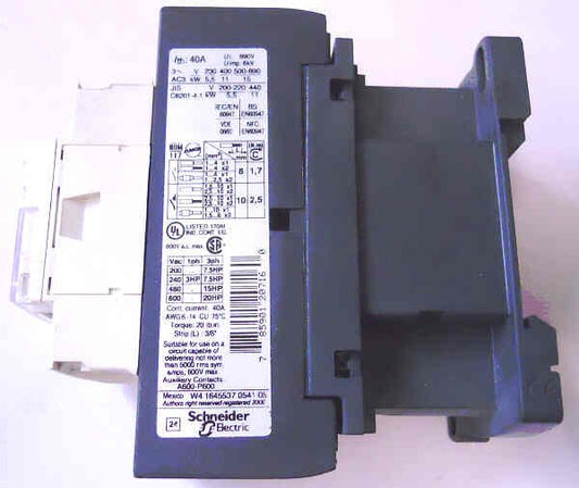 CONTACTOR, TELEMECANIQUE LC1D258 220 VAC COIL