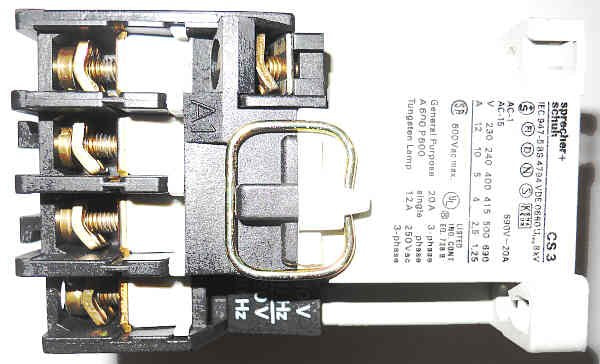 RELAY, CONTROL, 4 N.O. CONTACTS, 120V AC COIL SPRECHER & SCHUH CS3-40E