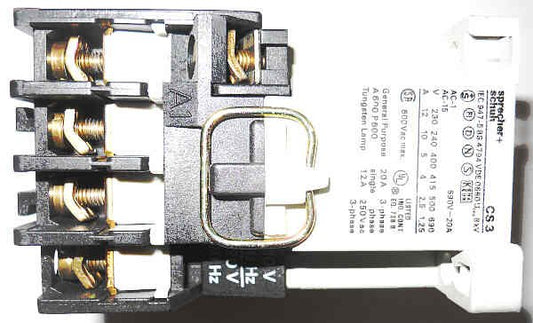RELAY, CONTROL, 4 N.O. CONTACTS, 220V AC COIL SPRECHER & SCHUH CS3-40E