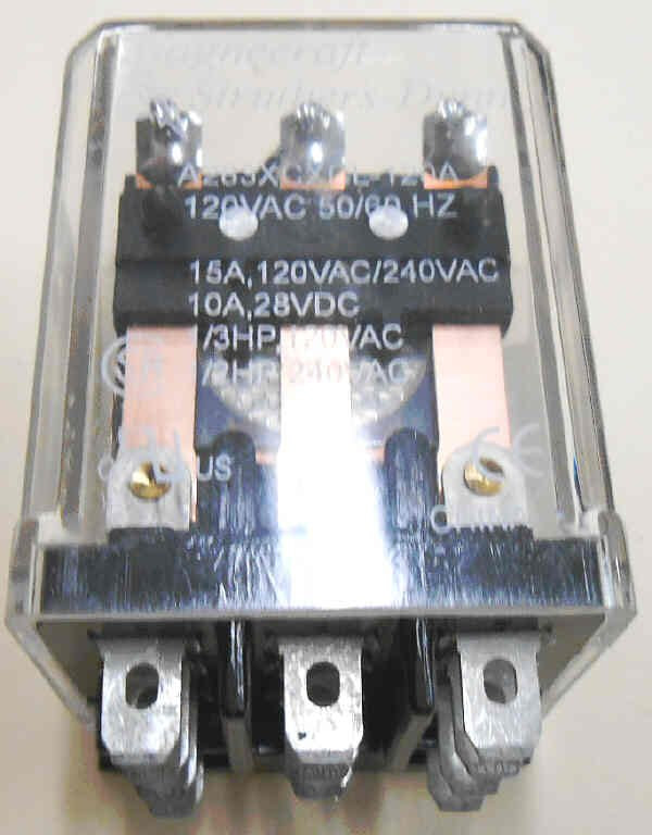 RELAY, BASE, KUP, 3PDT, 120 VAC STRUTHERS-DUNN A283XCXCL-120A