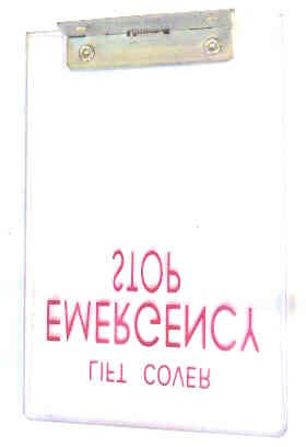 COVER. EMERGENCY STOP SWITCH, HINGED, AS SHOWN KONE# 28975