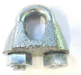 CLAMP. GENERIC, 1/2 CABLE GRIP, SIMILIAR TO CROSBY # 1010131