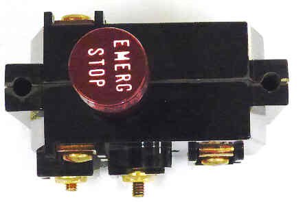 SWITCH, STOP, WITH AUX CONTACTS, 3/4 DIA. BUTTON OTIS # GS1-7014A1