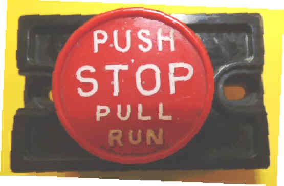 SWITCH, STOP, PUSH TO STOP, VERTICAL, 1 N.O./ 1 N.C. CONTACT DOVER # 9810857