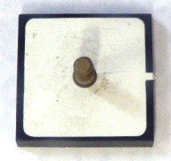 BUTTON, 7/8 SQUARE, MARKED L5 OTIS # 323AS2