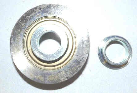 ROLLER, HANGER, STEEL, POLY ROLLING SURFACE, 2 3/4 X 3/4 OTIS # 456CC1P