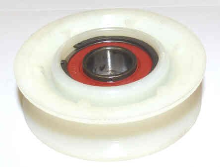 ROLLER, HANGER, MOLDED NYLON, 2 5/16X 3/4 HAUGHTON # 3-16847-03