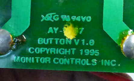 BUTTON, MONITOR, PCB BASE,SS CAP, WHITE DOT MONITOR AY SERIES