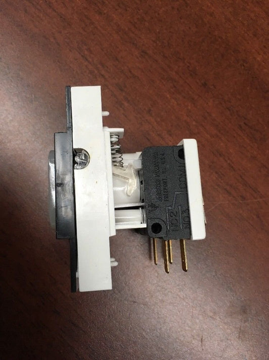 BUTTON, IMPULSE, COMPLETE AS SHOWN, DPDT WITH # 85 BULB DOVER #9817190