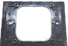 FACEPLATE, TERMINAL, HALL LANTERN, IMPULSE, PLASTIC, BLACK DOVER # 9741215