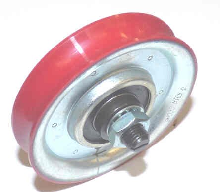 ROLLER, HANGER, 3 1/4 DIAMETER, WITH SHAFT & NUT