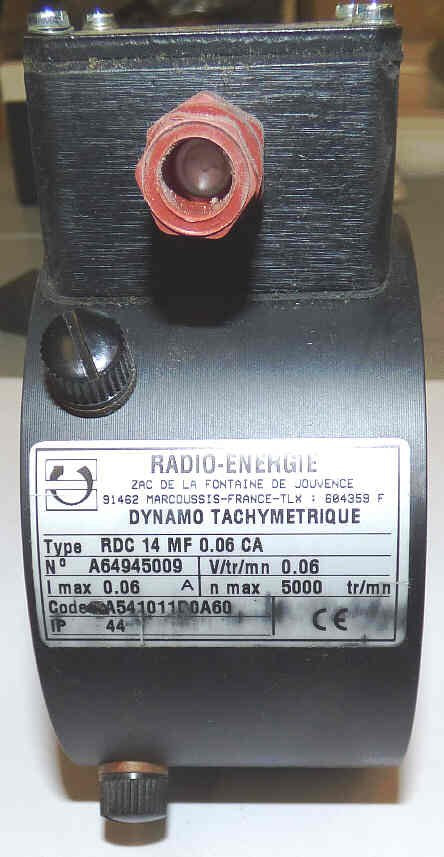 TACHOGENERATOR, T-3 CONTROL SYSTEMS DOVER # 9740521 RADIO ENERGIE