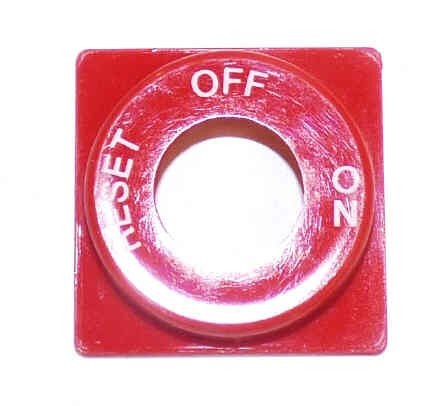 HALO, KEYED SWITCH, RED, MARKED RESET-OFF-ON (2000 CODE) ADAMS # HHR0192