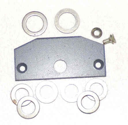 PLATE, RETAINER, STAMPED STEEL WITH HARDWARE