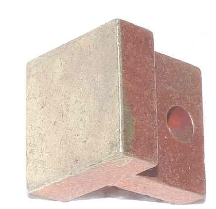 CONTACT, COPPER, 1 X 1 INLAID SILVER FACE, MOUNTING HOLE 'F' CONTACT HAUGHTON
