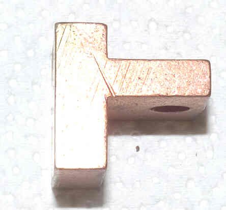 CONTACT, COPPER, 1 X 1 INLAID SILVER FACE, MOUNTING HOLE 'F' CONTACT HAUGHTON