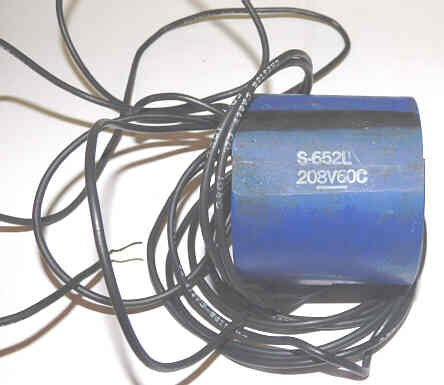 COIL, VALVE, UV-7 & UB-V-7BC VALVES, 208VAC, 102 OHM EECO # S652L