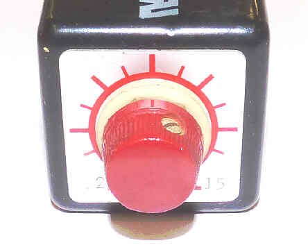 TIMER. .2-15 SECONDS, DPDT, 120 VAC, 10AMP AIR-O-TRONICS # U-TDM-1015A5A