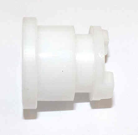 BUTTON, WHITE, TYPE 'H', MARKED # 12 IN BLACK HAUGHTON # 3-40080-12