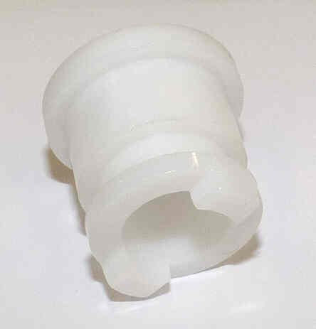 BUTTON, WHITE, TYPE 'H', MARKED 'B' IN BLACK HAUGHTON # 3-40080-B