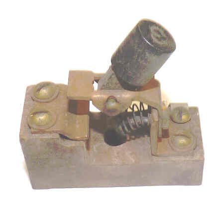 BUTTON, ASSEMBLY, WITH 1/2 ROUND BUTTON, BLACK, MARKED # 1, OTIS