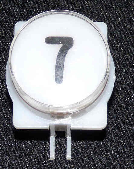 BUTTON, EXTENDED CAP FOR CALIFORNIA, WESTINGHOUSE A LINE # 7