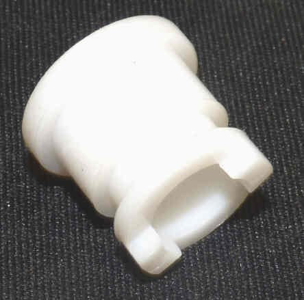 BUTTON, WHITE, TYPE 'H', MARKED # 2 IN BLACK HAUGHTON # 3-40080-02