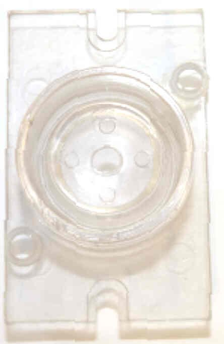 BASE, LUCITE, CLEAR, FOR O-B35/55 SERIES PUSHBUTTONS OTIS # 306PJ2
