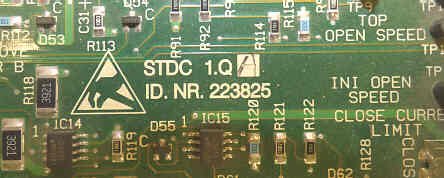 BOARD, CIRCUIT, STDC 1.Q 1. SCHINDLER # NR223825