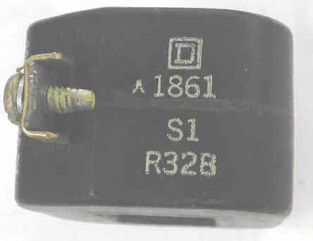 COIL, CONTACTOR SIZE 0, 277 VAC, 60HZ SQUARE D 1861-S1-R33B