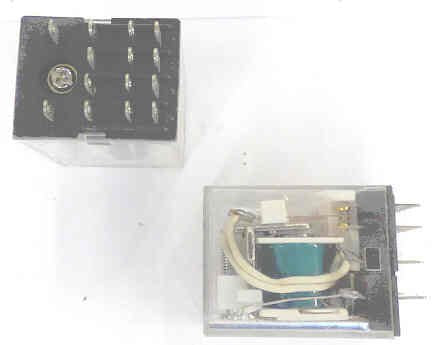 RELAY, ICE CUBE, 4PDT, 110 VDC, WITH NEON, CYBERDYN # HJQ-22F-DC 110V