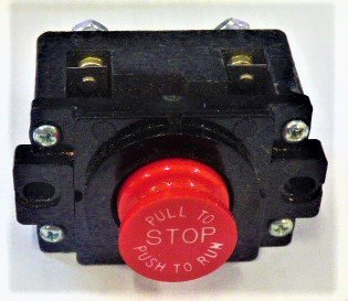 SWITCH, STOP, PULL TO RUN, WITH AUXILLARY CONTACT ARMOR # 10411-01