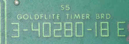 BOARD, CIRCUIT, TIMER, GOLDFLITE HAUGHTON # 3-40280-18E