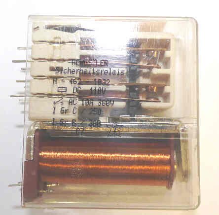 RELAY, SAFETY, 4 N.O. CONTACTS, 110VDC HENGSTLER # H-462-1032