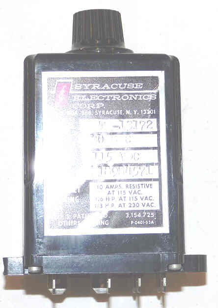 TIMER, 30 SECOND, 115 VDC, SYRACUSE ELECTRONICS ARMOR # 11741-01