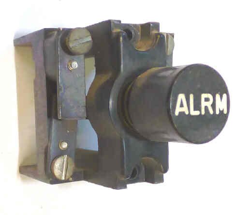 SWITCH, MOMENTARY, W-B61 BUTTON, MARKED ALARM WESTINGHOUSE # T6341G__