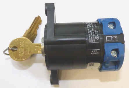 SWITCH, KEYED, 2 POSITION, ON-OFF, KEY 501CH, WESTINGHOUSE # 6950C92H01