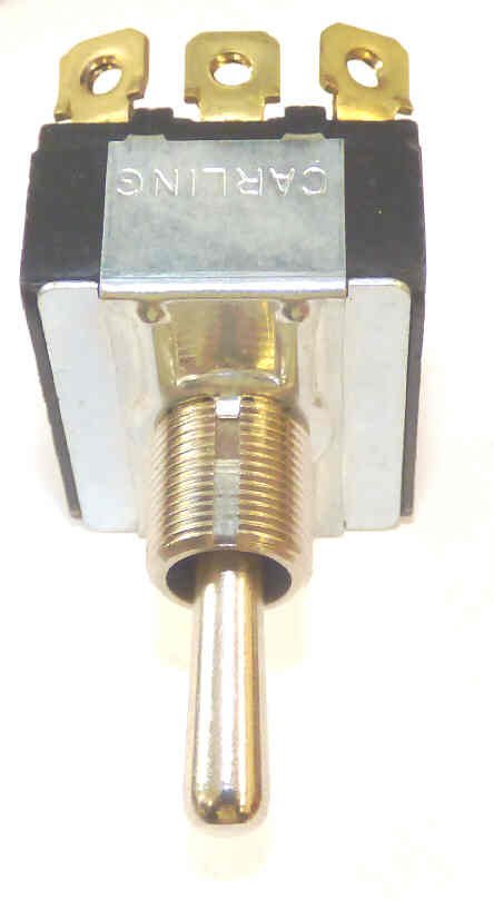 SWITCH, TOGGLE, 3PST, CHROME BEZEL CARLING # 108AX